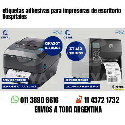 etiquetas adhesivas para impresoras de escritorio Hospitales