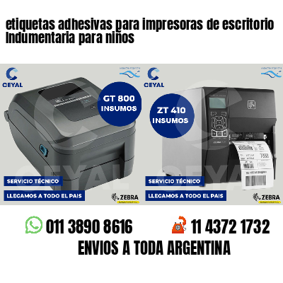 etiquetas adhesivas para impresoras de escritorio Indumentaria para niños