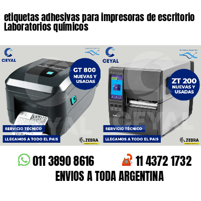 etiquetas adhesivas para impresoras de escritorio Laboratorios químicos