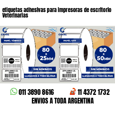 etiquetas adhesivas para impresoras de escritorio Veterinarias