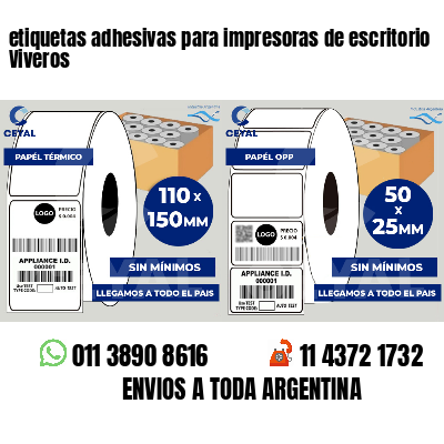 etiquetas adhesivas para impresoras de escritorio Viveros