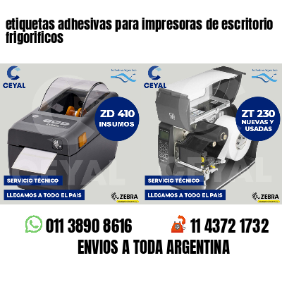 etiquetas adhesivas para impresoras de escritorio frigorificos