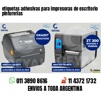 etiquetas adhesivas para impresoras de escritorio pinturerías