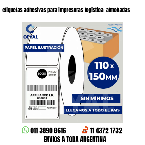 etiquetas adhesivas para impresoras logística  almohadas