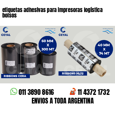 etiquetas adhesivas para impresoras logística  bolsos
