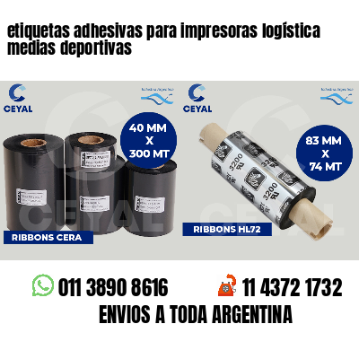 etiquetas adhesivas para impresoras logística  medias deportivas