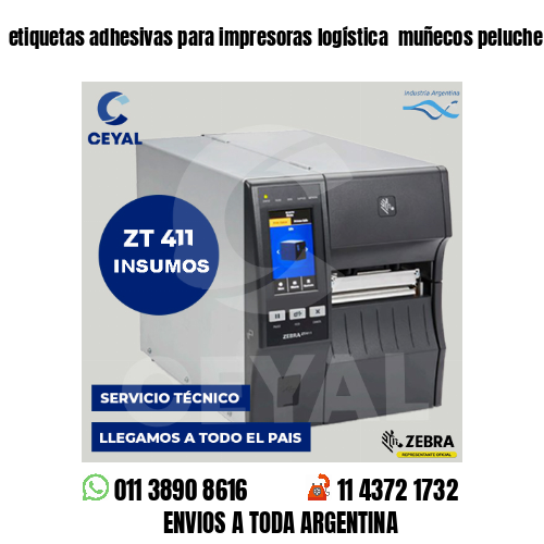 etiquetas adhesivas para impresoras logística  muñecos peluche