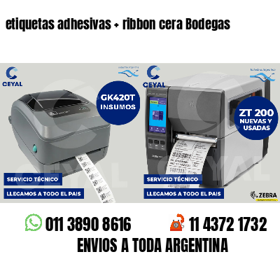 etiquetas adhesivas   ribbon cera Bodegas