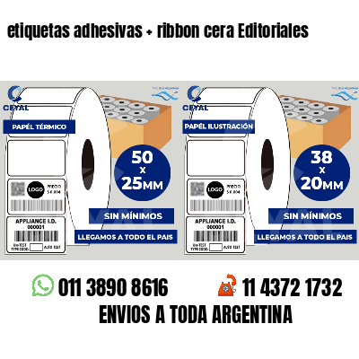 etiquetas adhesivas   ribbon cera Editoriales