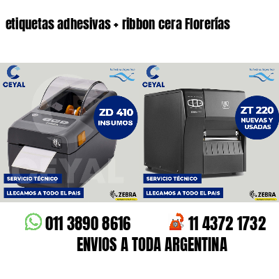 etiquetas adhesivas   ribbon cera Florerías