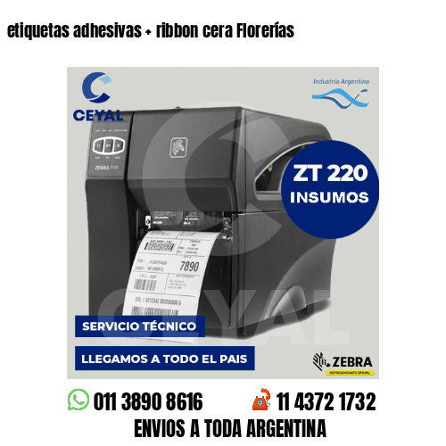 etiquetas adhesivas   ribbon cera Florerías