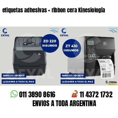 etiquetas adhesivas   ribbon cera Kinesiología