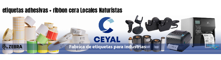 etiquetas adhesivas   ribbon cera Locales Naturistas