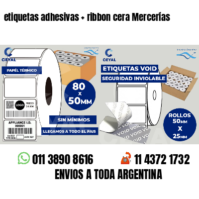 etiquetas adhesivas   ribbon cera Mercerías