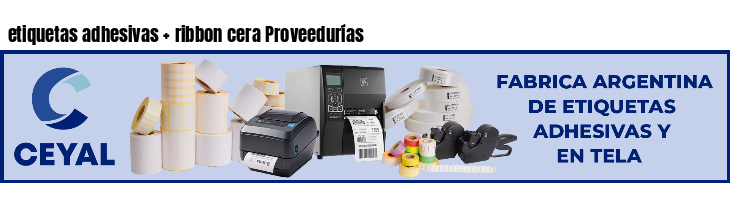 etiquetas adhesivas   ribbon cera Proveedurías