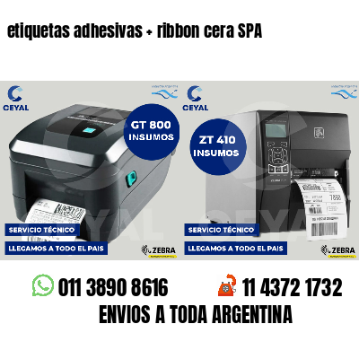 etiquetas adhesivas   ribbon cera SPA