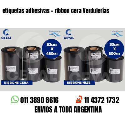 etiquetas adhesivas   ribbon cera Verdulerías