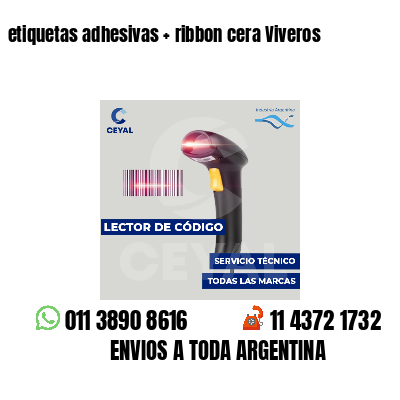 etiquetas adhesivas ribbon cera Viveros