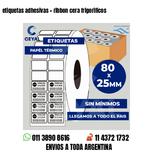 etiquetas adhesivas   ribbon cera frigorificos