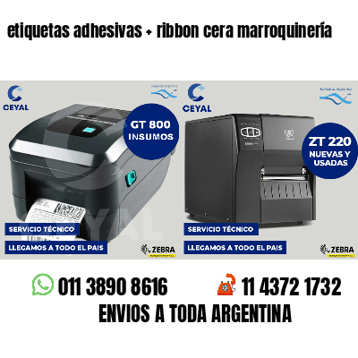 etiquetas adhesivas   ribbon cera marroquinería