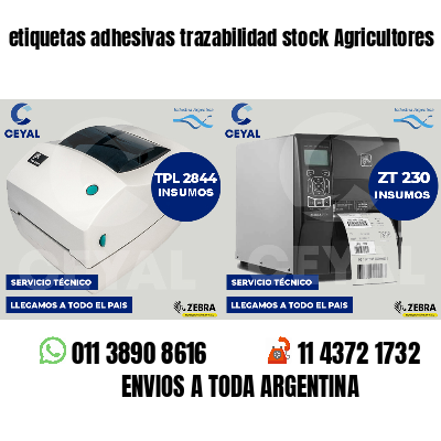 etiquetas adhesivas trazabilidad stock Agricultores