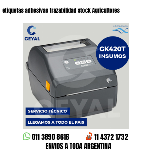 etiquetas adhesivas trazabilidad stock Agricultores