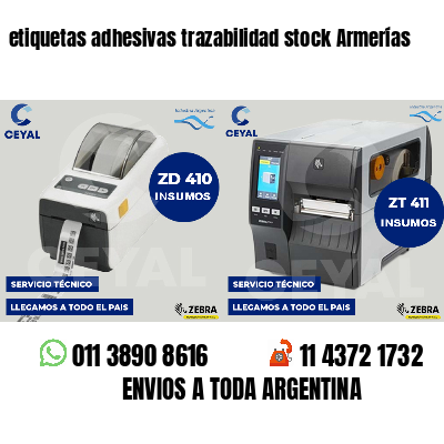 etiquetas adhesivas trazabilidad stock Armerías