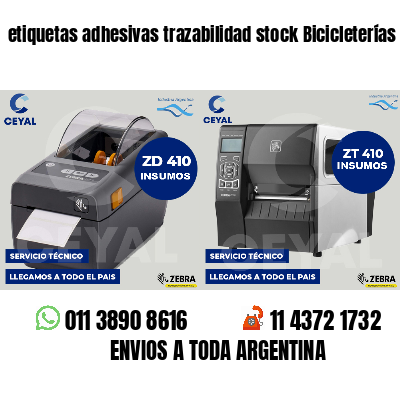 etiquetas adhesivas trazabilidad stock Bicicleterías