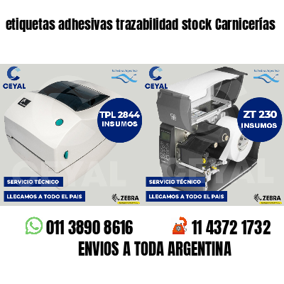 etiquetas adhesivas trazabilidad stock Carnicerías
