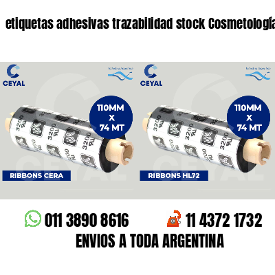 etiquetas adhesivas trazabilidad stock Cosmetología