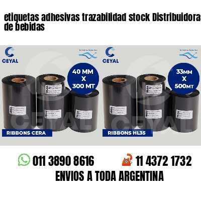 etiquetas adhesivas trazabilidad stock Distribuidoras de bebidas