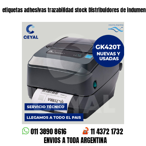 etiquetas adhesivas trazabilidad stock Distribuidores de indumentaria