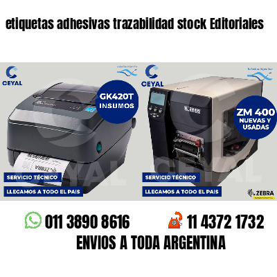 etiquetas adhesivas trazabilidad stock Editoriales