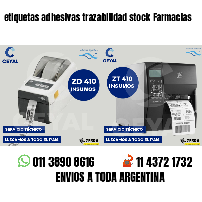 etiquetas adhesivas trazabilidad stock Farmacias