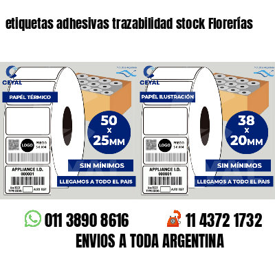 etiquetas adhesivas trazabilidad stock Florerías