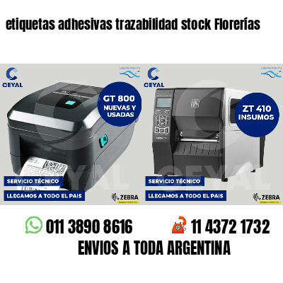 etiquetas adhesivas trazabilidad stock Florerías