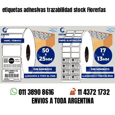 etiquetas adhesivas trazabilidad stock Florerías