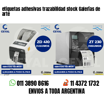 etiquetas adhesivas trazabilidad stock Galerías de arte