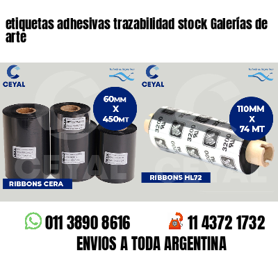 etiquetas adhesivas trazabilidad stock Galerías de arte