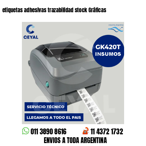etiquetas adhesivas trazabilidad stock Gráficas