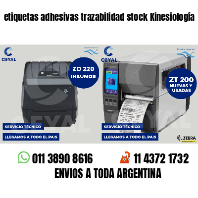 etiquetas adhesivas trazabilidad stock Kinesiología