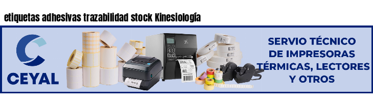etiquetas adhesivas trazabilidad stock Kinesiología