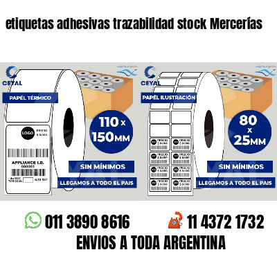 etiquetas adhesivas trazabilidad stock Mercerías