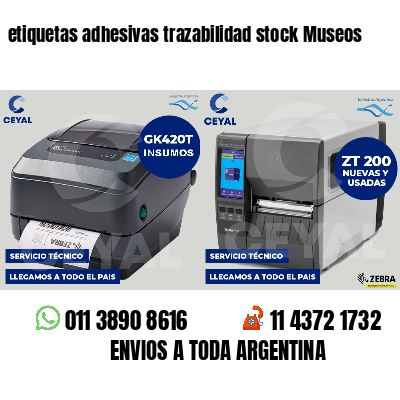 etiquetas adhesivas trazabilidad stock Museos