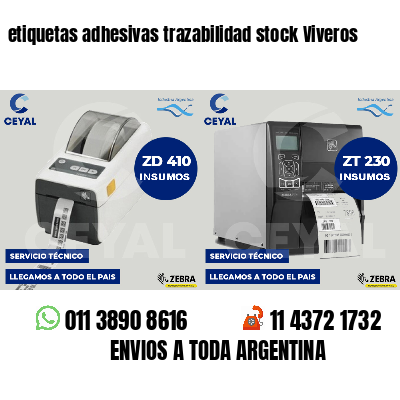 etiquetas adhesivas trazabilidad stock Viveros