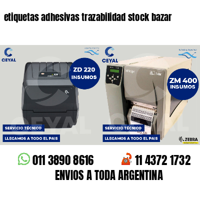 etiquetas adhesivas trazabilidad stock bazar