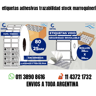 etiquetas adhesivas trazabilidad stock marroquinería