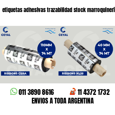 etiquetas adhesivas trazabilidad stock marroquinería