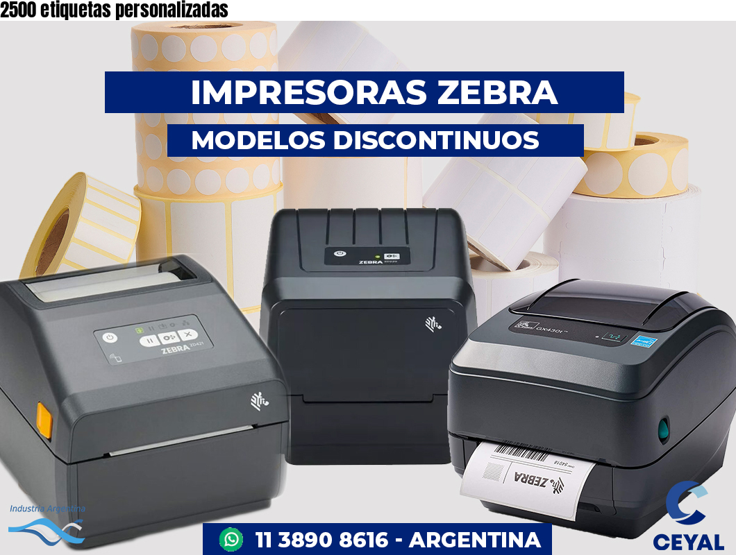 2500 etiquetas personalizadas