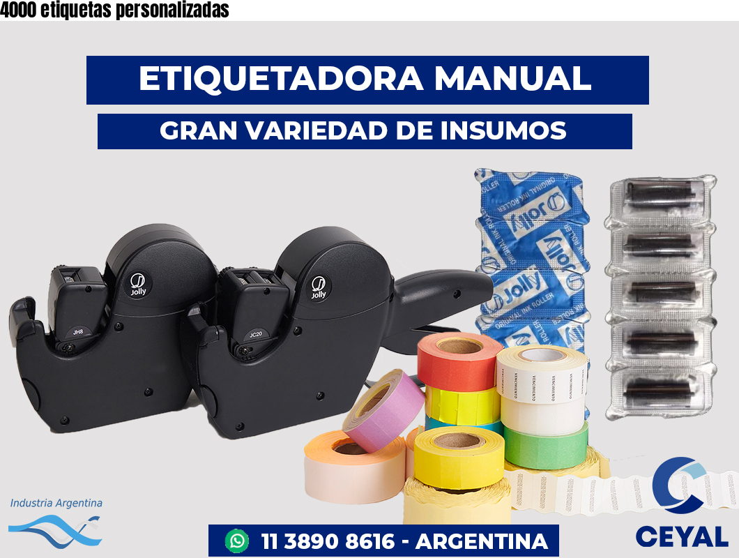 4000 etiquetas personalizadas
